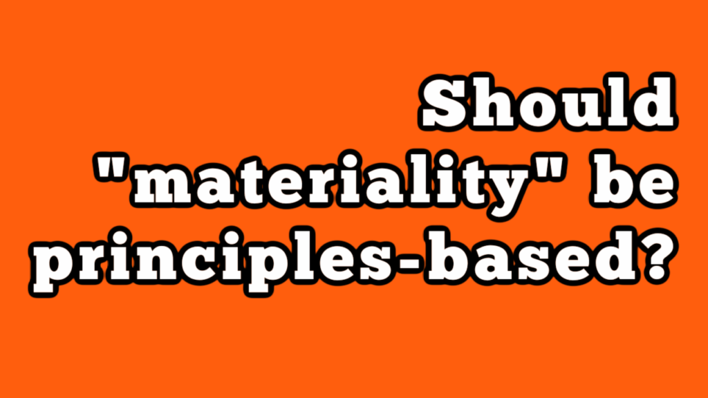 Materiality Principles YouTube Thumbnail