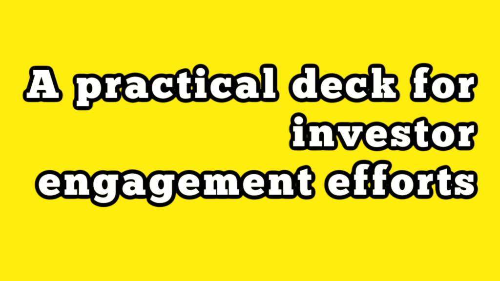 Practical Investors Deck YouTube Thumbnail Practical Investors Deck YouTube Thumbnail