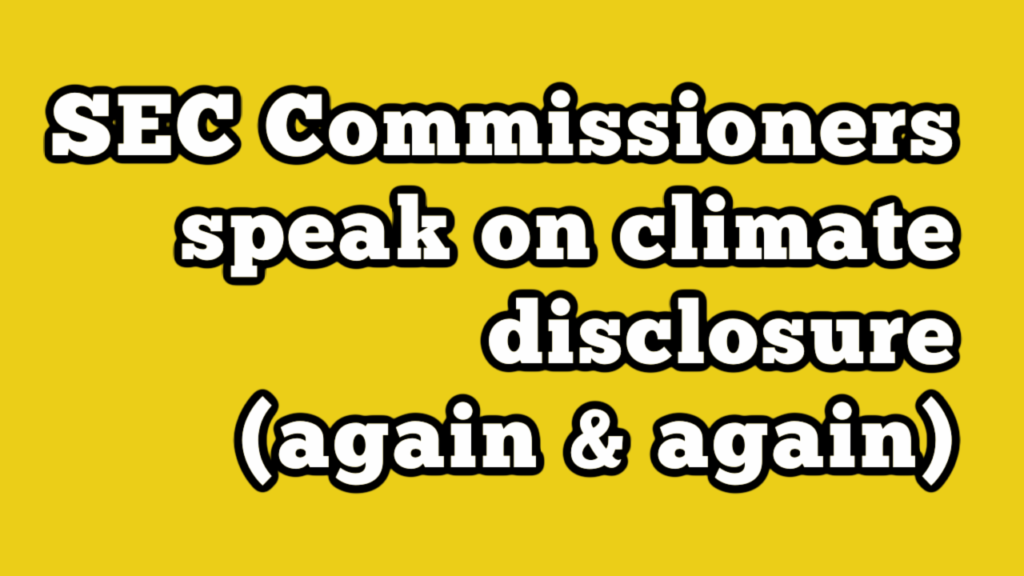 SEC Commissioners Speak YouTube Thumbnail SEC Commissioners Speak YouTube Thumbnail