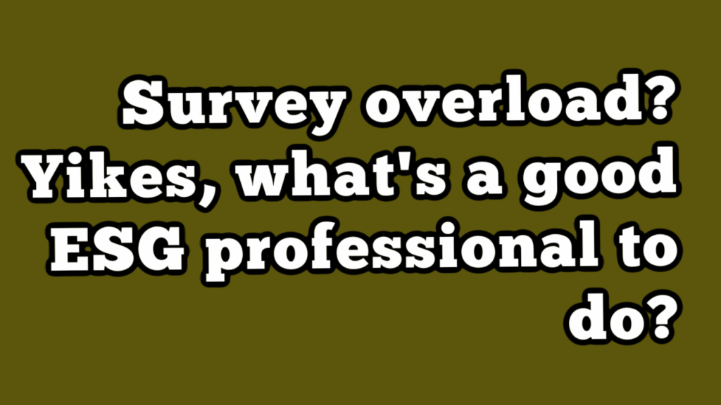 Survey Overload YouTube Thumbnail
