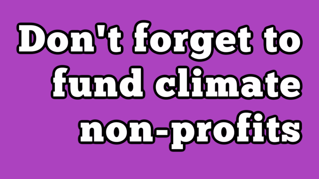 Climate Non-Profits YouTube Thumbnail