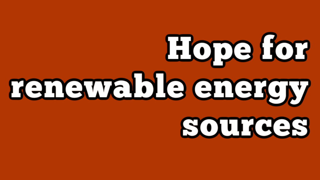 Renewable Hope YouTube Thumbnail
