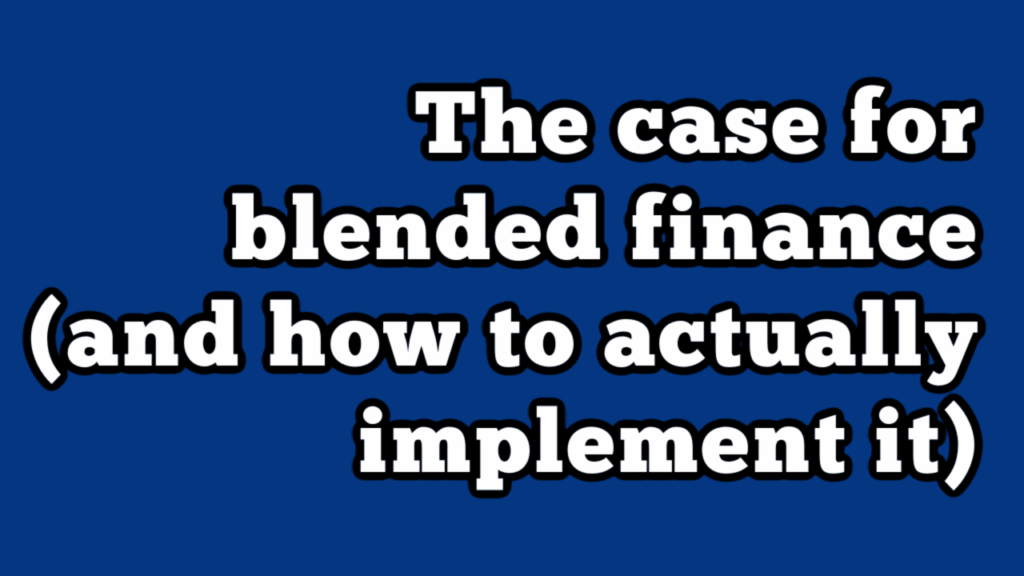 Blended Finance Fink YouTube Thumbnail Blended Finance Fink YouTube Thumbnail