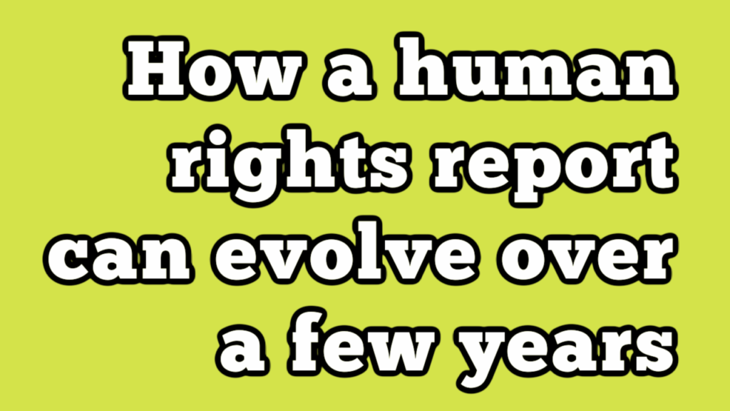 Human Rights Report YouTube Thumbnail