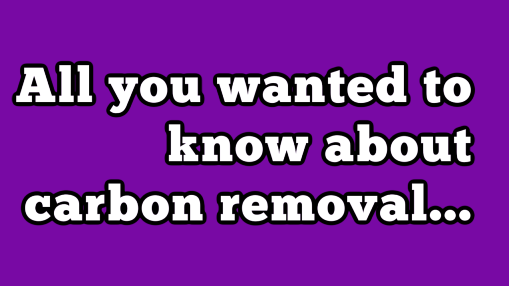 Carbon Removal YouTube Thumbnail