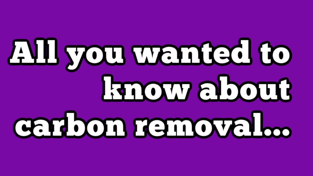 Carbon Removal YouTube Thumbnail Carbon Removal YouTube Thumbnail