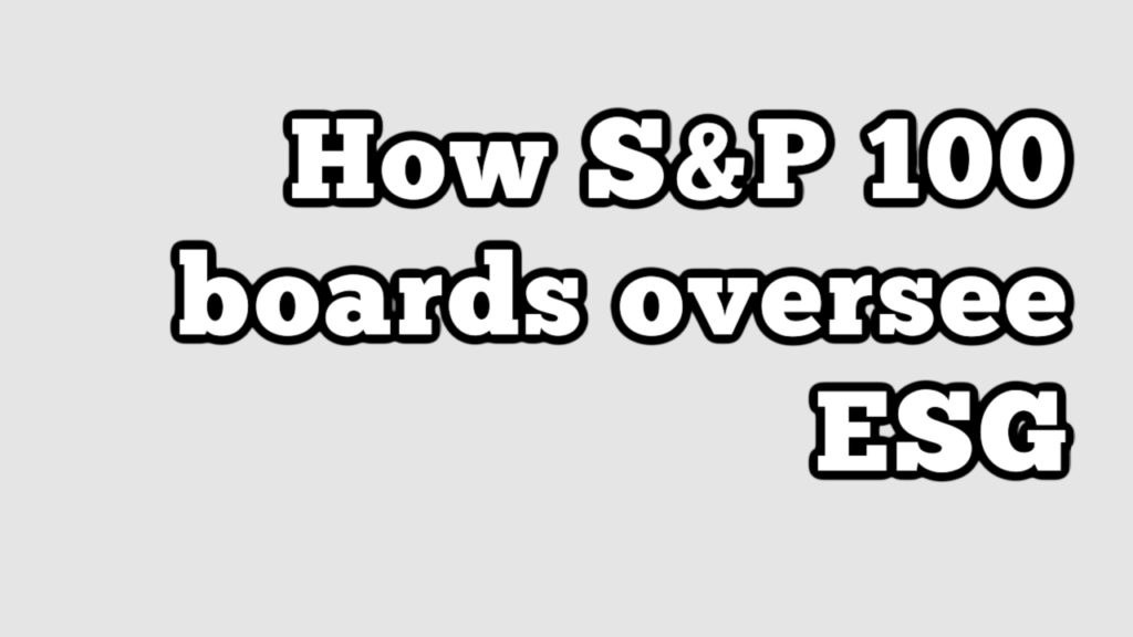 Board ESG Oversight YouTube Thumbnail Board ESG Oversight YouTube Thumbnail
