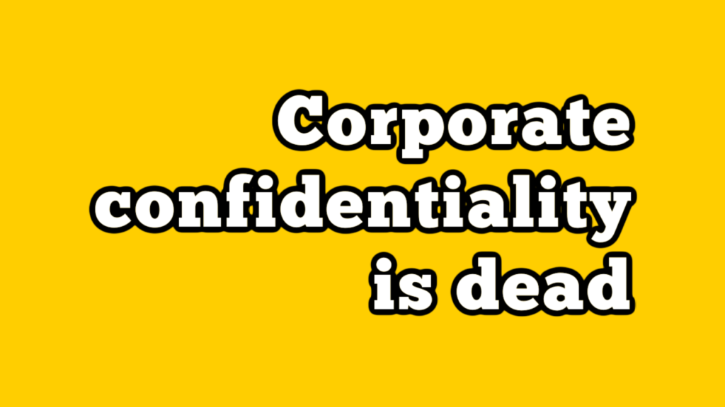 Confidentiality YouTube Thumbnail