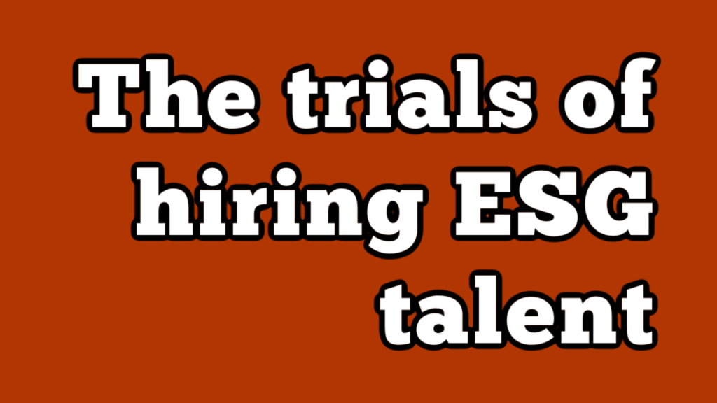 Hiring ESG Talent YouTube Thumbnail