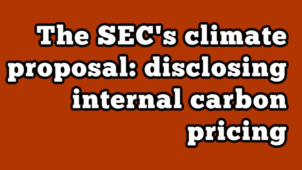 SEC Climate Internal Pricing YouTube Thumbnail
