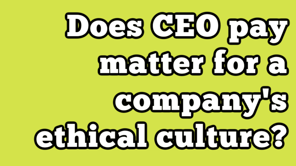 CEO Pay Ethics YouTube Thumbnail CEO Pay Ethics YouTube Thumbnail