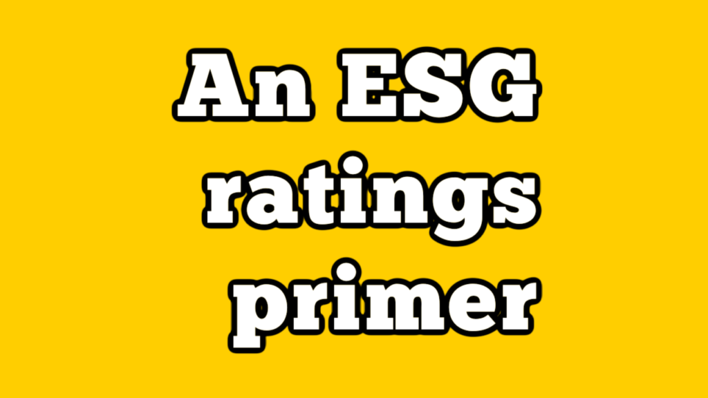 ESG Ratings Primer YouTube Thumbnail