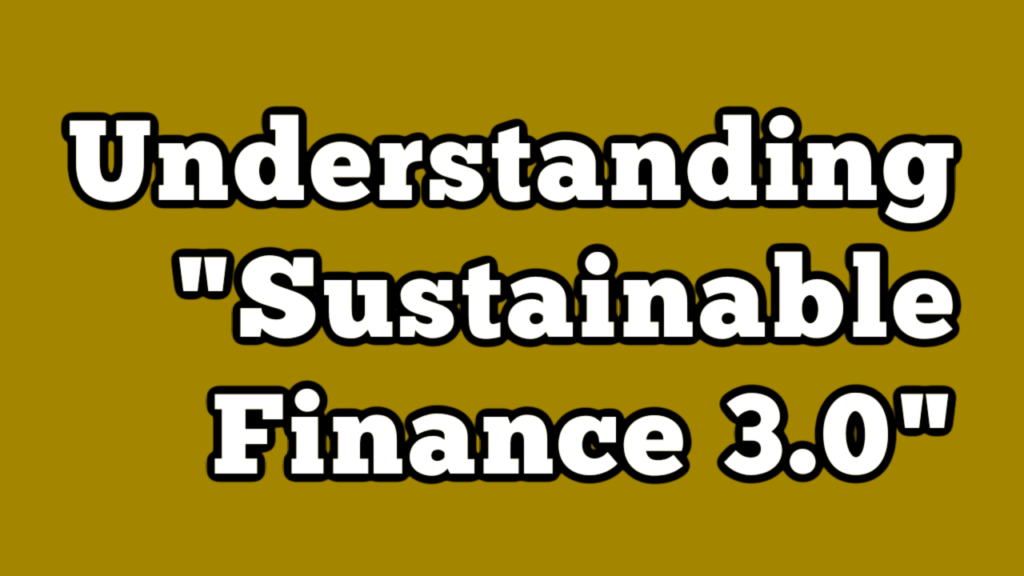 Sustainable Investment 3.0 YouTube Thumbnail