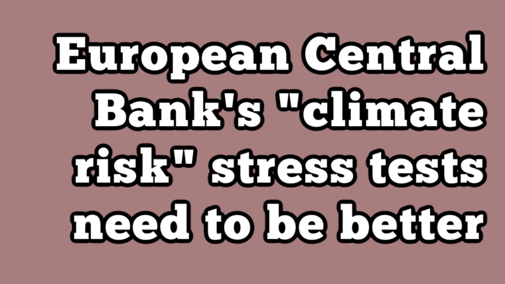 ECB Stress Tests YouTube Thumbnail