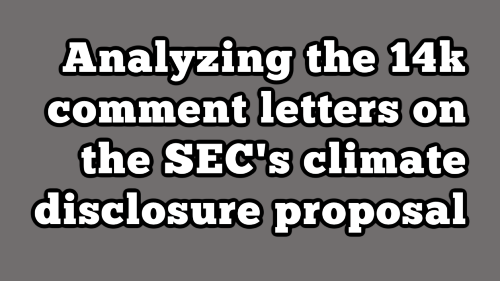 SEC Comments Analysis YouTube Thumbnail