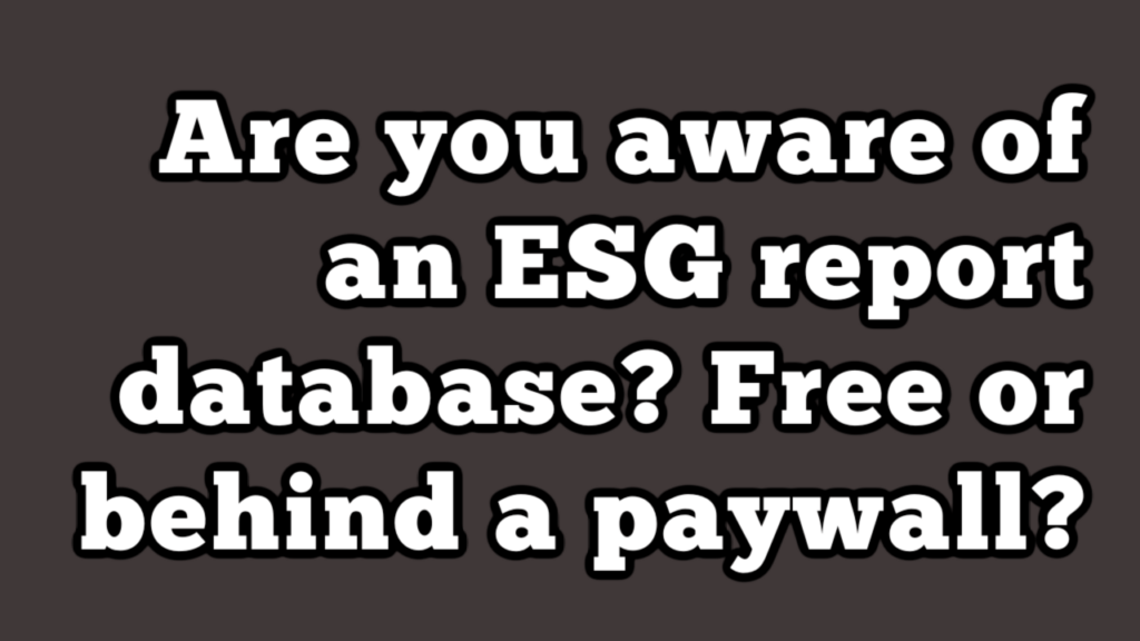 ESG Report Database YouTube Thumbnail ESG Report Database YouTube Thumbnail
