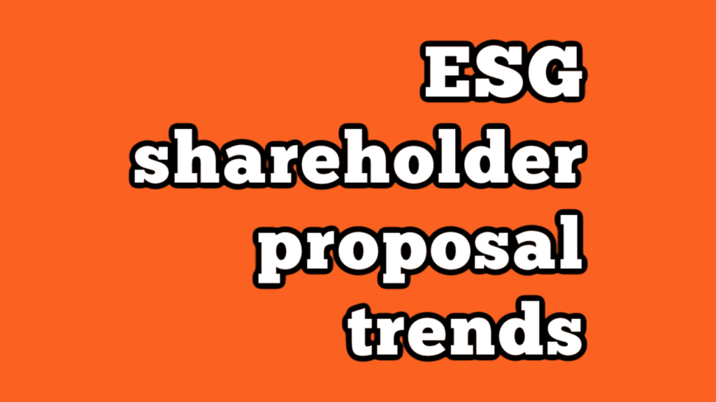 ESG Proposals